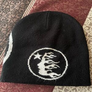 Black and White Beanie with Unique Design